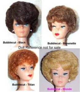 1961-1965 Barbie bubblecut doll faces