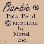 mattel-barbie-doll-mark-R-1961-1962