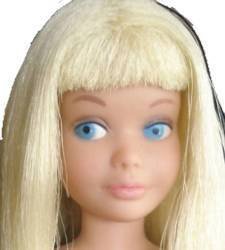 1963+ Mattel Skipper blonde doll face